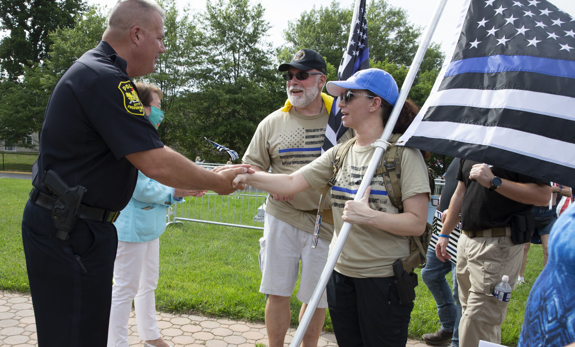 Back the Blue rally